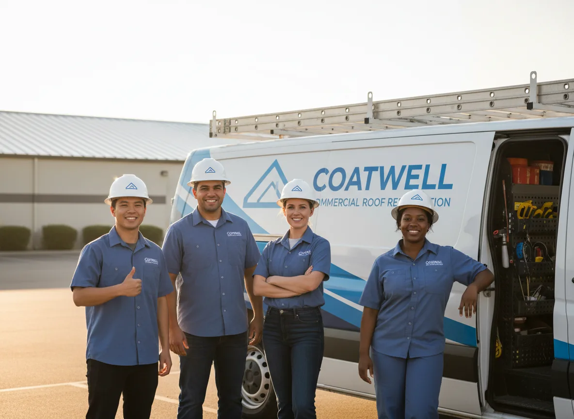Commercial roof coating company in Pompeii, MI